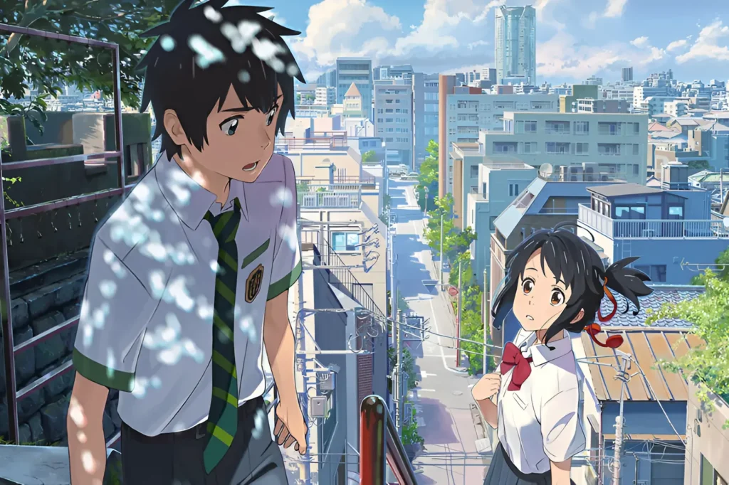 Your Name Anime Staircase Scene